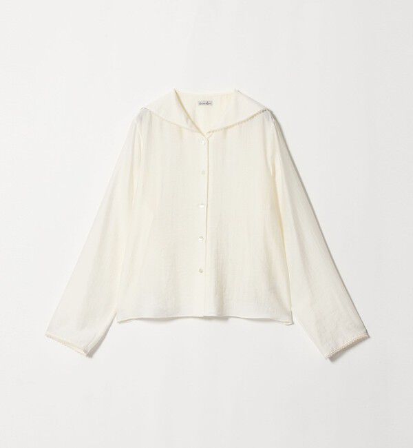 STEVEN ALAN「＜Steven Alan＞レース セーラーカラー ブラウス」|シャツ・ブラウス|