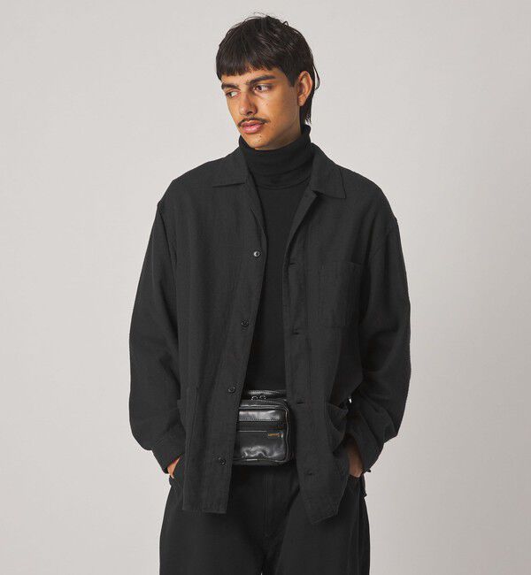 STEVEN ALAN「＜Steven Alan＞ シルクネップ オープンカラー カバーオール シャツ」|その他|