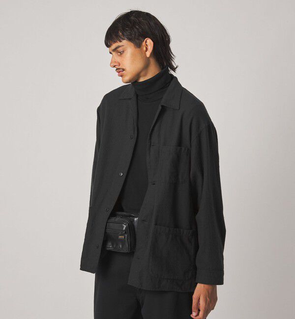 STEVEN ALAN「＜Steven Alan＞ シルクネップ オープンカラー カバーオール シャツ」|その他|