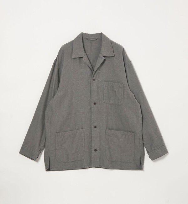 STEVEN ALAN「＜Steven Alan＞ シルクネップ オープンカラー カバーオール シャツ」|その他|MD.GRAY