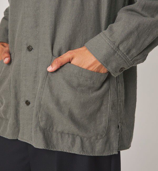 STEVEN ALAN「＜Steven Alan＞ シルクネップ オープンカラー カバーオール シャツ」|その他|
