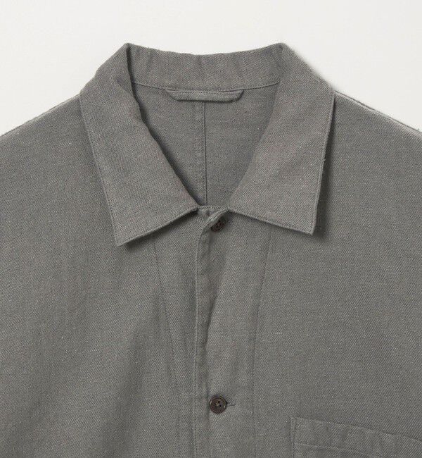STEVEN ALAN「＜Steven Alan＞ シルクネップ オープンカラー カバーオール シャツ」|その他|