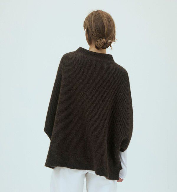 GALERIE VIE「モンゴルヤク ダブルブレストマントカーディガン」|カーディガン|