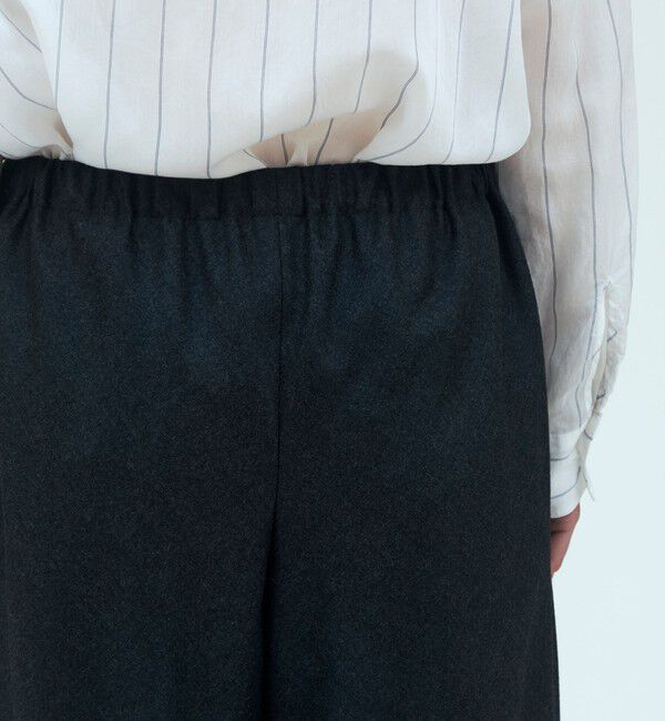 GALERIE VIE「【WEB先行予約】ライトフラノストレッチ イージーワイドパンツ」|その他|