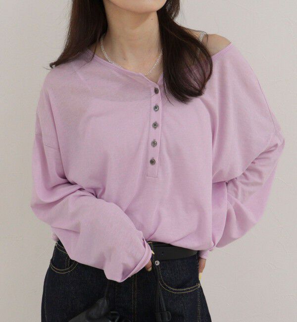 fredy emue「ヘンリー2WAYルーズロンTシャツ」|Tシャツ・カットソー|