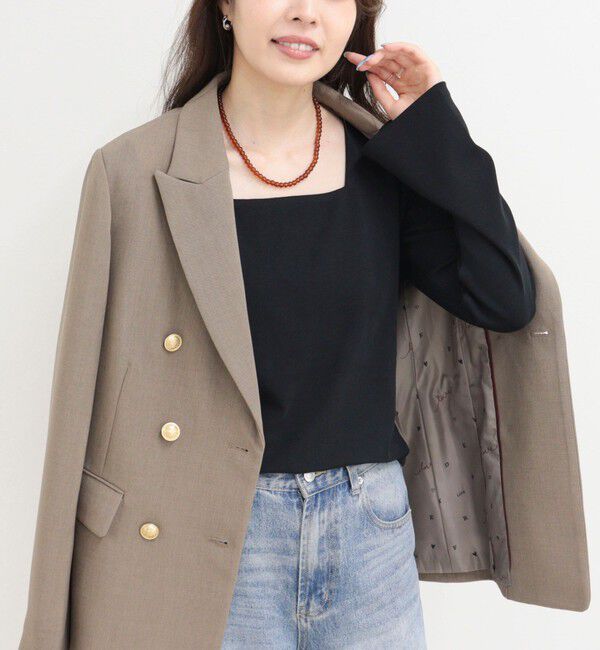 fredy emue「スクエアネックフレアスリーブカットソー」|Tシャツ・カットソー|