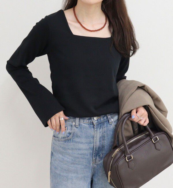 fredy emue「スクエアネックフレアスリーブカットソー」|Tシャツ・カットソー|
