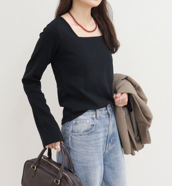 fredy emue「スクエアネックフレアスリーブカットソー」|Tシャツ・カットソー|