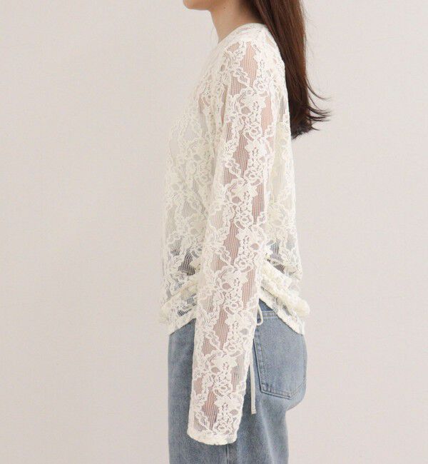 fredy emue「ドロストアシメレースプルオーバーカットソー」|Tシャツ・カットソー|