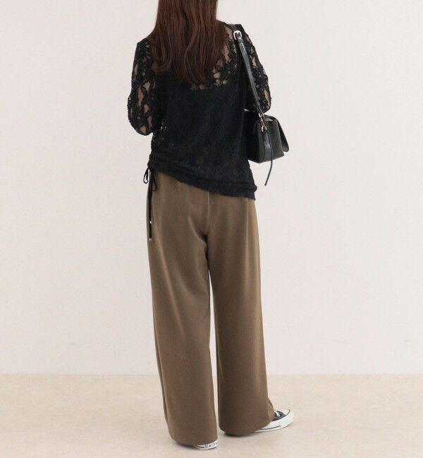 fredy emue「ドロストアシメレースプルオーバーカットソー」|Tシャツ・カットソー|