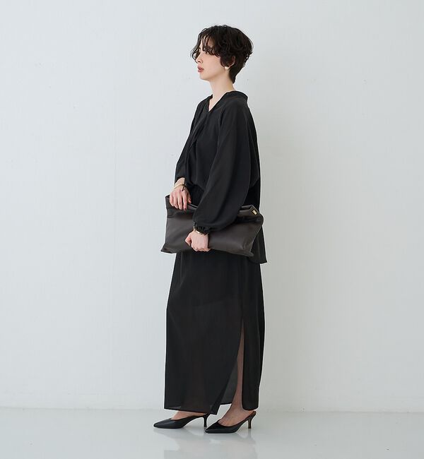 Rouge vif「【セットアップ対応】フィブリルスキッパーブラウス」|シャツ・ブラウス|