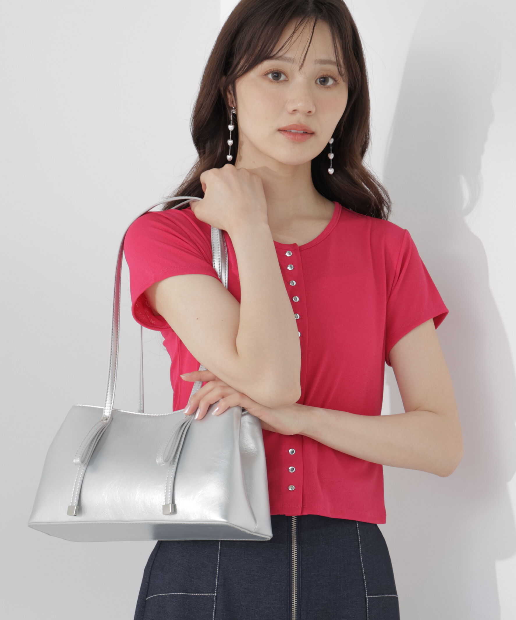 PROPORTION BODY DRESSING「リボンロングショルダーバッグ」|その他|シルバー