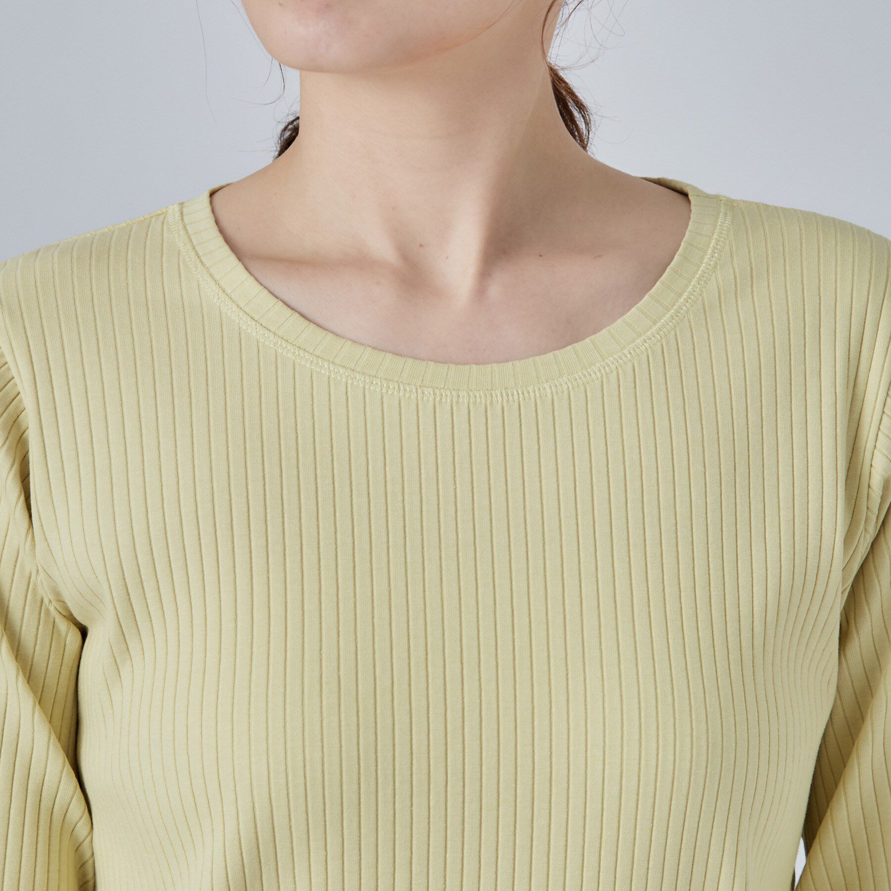 SHOO･LA･RUE「【S-LL】シンプルだから使いやすい すっきり見えの長袖トップス」|Tシャツ・カットソー|