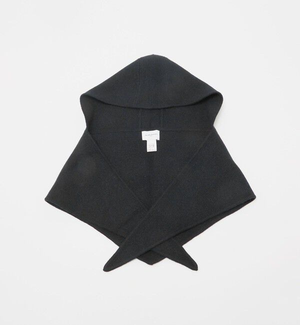 UNITED ARROWS「フーデッド ストール」|ストール|BLACK