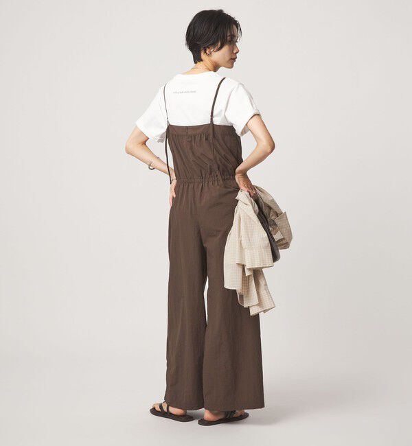 UNITED ARROWS green label relaxing「ウスカル キャミソール サロペット UVカット 撥水 接触冷感」|オールインワン|