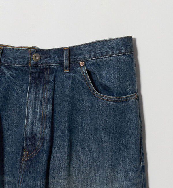 UNITED ARROWS green label relaxing「FINE BASIC ヴィンテージライク スライバー デニム パンツ W4」|チノ|