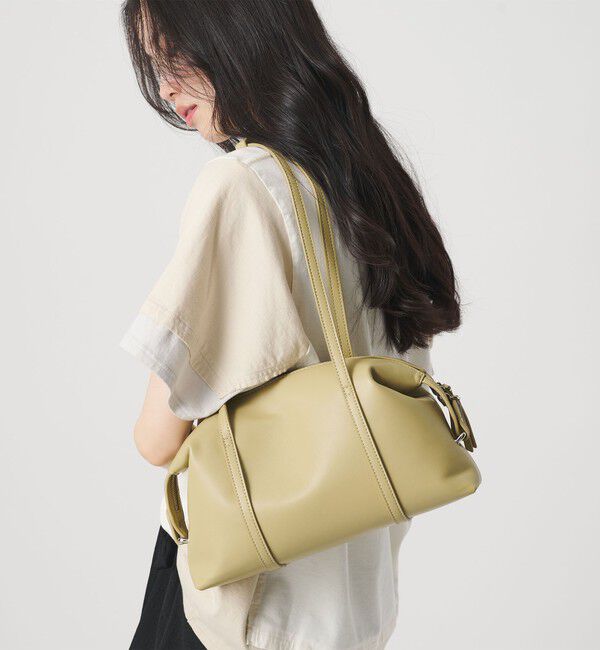 BEAUTY&YOUTH UNITED ARROWS「ジップ スクエア ボストンバッグ」|ボストンバッグ|CREAM