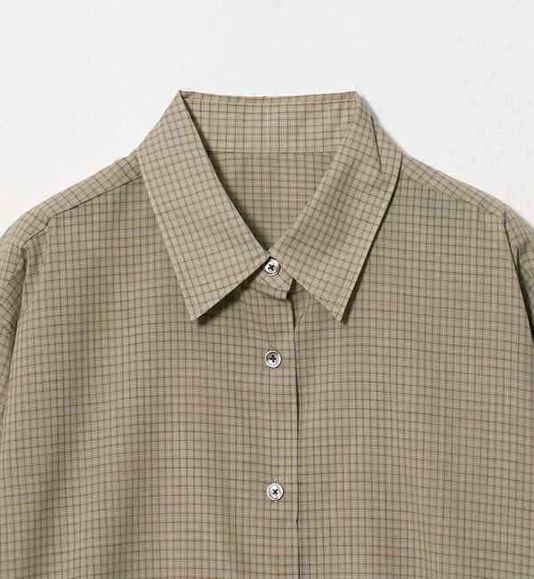 BEAUTY&YOUTH UNITED ARROWS「毛ポリエステル ソリッド＆チェック レギュラーカラーシャツ ウォッシャブル」|シャツ・ブラウス|