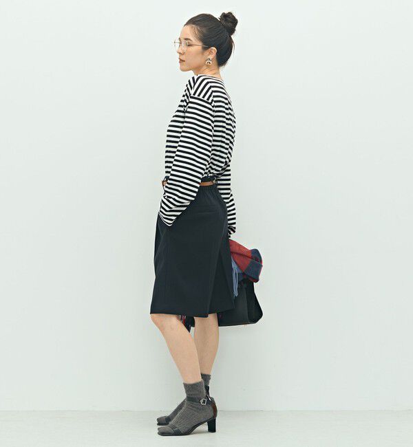 NOLLEY'S「《セットアップ対応》ウォッシャブルウール調ストレッチハーフパンツ」|その他|