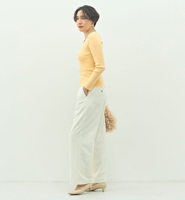 NOLLEY'S sophi「ウォッシャブルピーチツイルラップワイドパンツ」|その他|