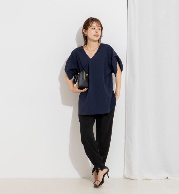 Rie Miller「ウォッシャブル2WAYブラウスシアーサッカー」|シャツ・ブラウス|