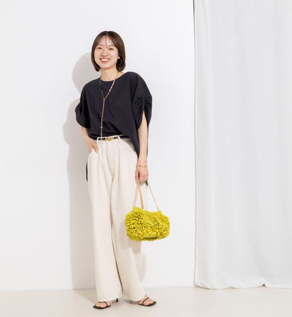 Rie Miller「ウォッシャブル2WAYブラウスシアーサッカー」|シャツ・ブラウス|