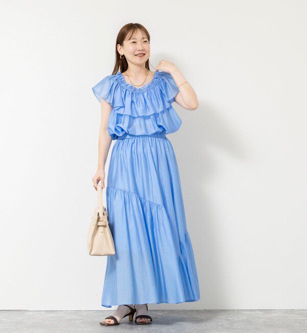 NOLLEY'S sophi「《セットアップ対応》【BECシリーズ】ウォッシャブルシアーローンアシメティアードスカート」|スカート|
