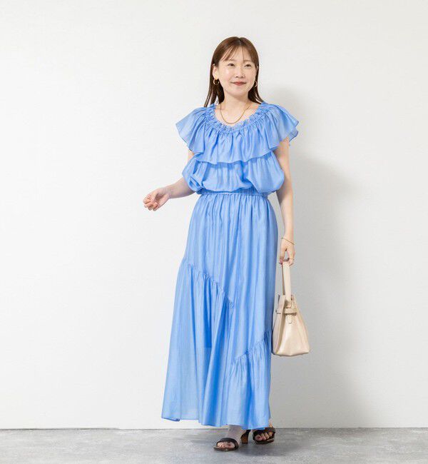 NOLLEY'S sophi「《セットアップ対応》【BECシリーズ】ウォッシャブルシアーローンアシメティアードスカート」|スカート|