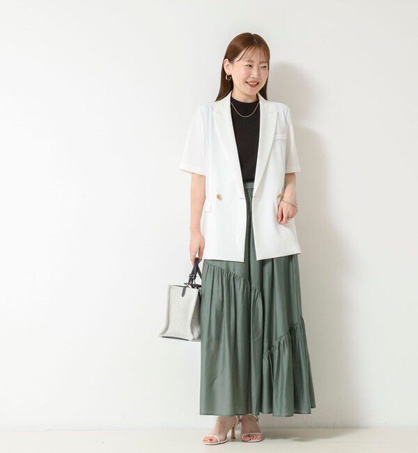NOLLEY'S sophi「《セットアップ対応》【BECシリーズ】ウォッシャブルシアーローンアシメティアードスカート」|スカート|