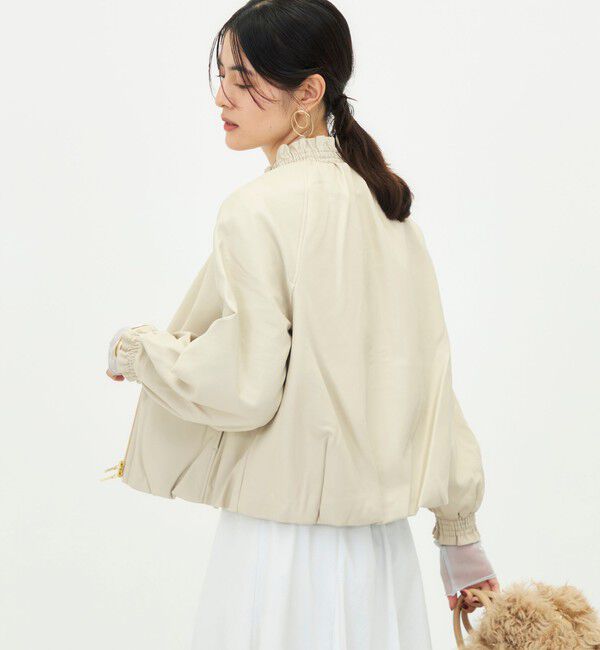 NOLLEY'S「【MARILYN MOON/マリリーンムーン】soft eco-leather blouson別注」|ブルゾン・スタジャン|