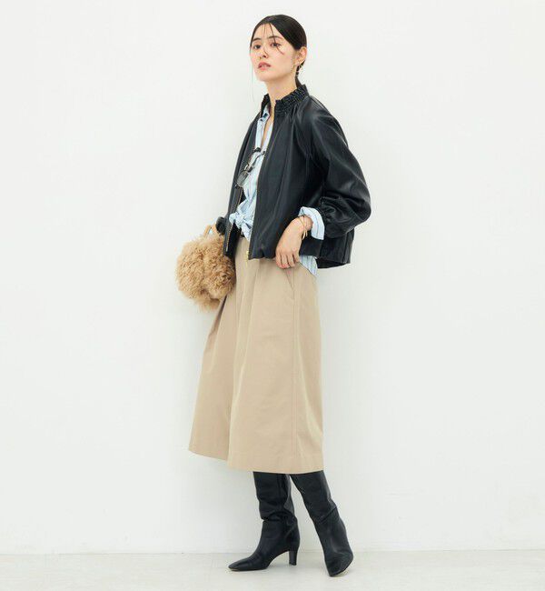 NOLLEY'S「【MARILYN MOON/マリリーンムーン】soft eco-leather blouson別注」|ブルゾン・スタジャン|