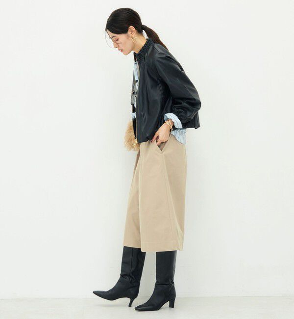 NOLLEY'S「【MARILYN MOON/マリリーンムーン】soft eco-leather blouson別注」|ブルゾン・スタジャン|