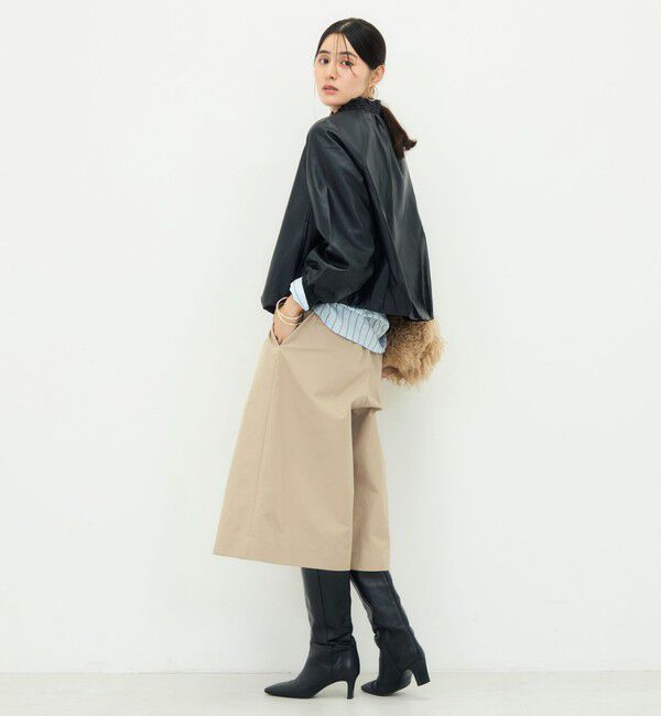 NOLLEY'S「【MARILYN MOON/マリリーンムーン】soft eco-leather blouson別注」|ブルゾン・スタジャン|