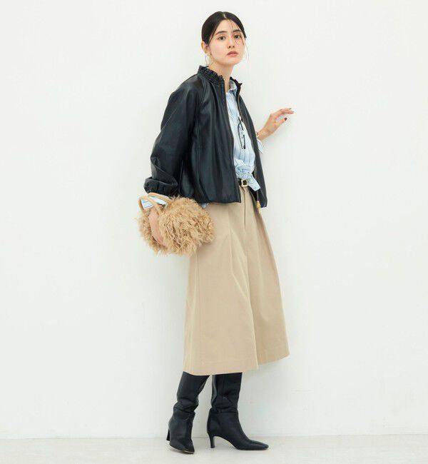 NOLLEY'S「【MARILYN MOON/マリリーンムーン】soft eco-leather blouson別注」|ブルゾン・スタジャン|