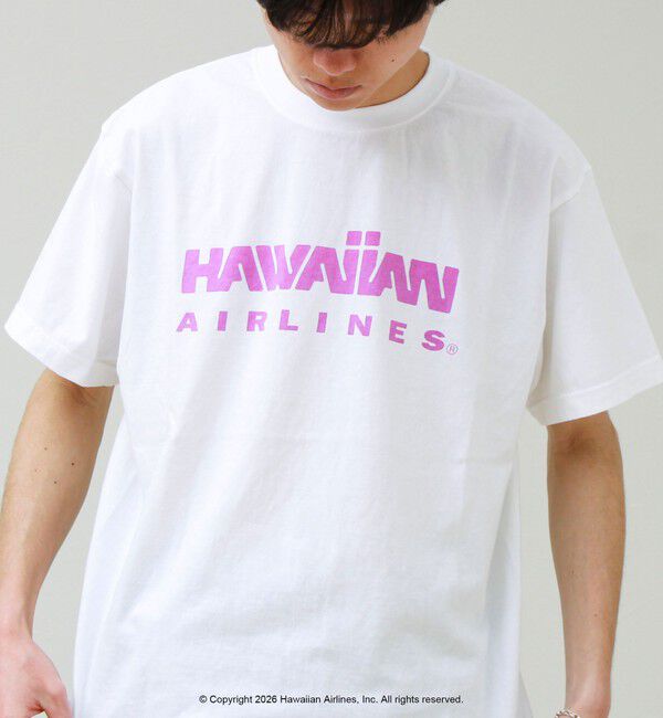 GLOSTER「【GOOD ROCK SPEED】HAWAIIAN AIRLINE ロゴTシャツ」|Tシャツ・カットソー|ホワイト系その他2