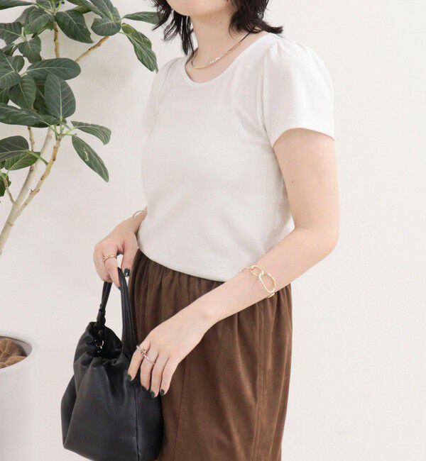 fredy emue「パフスリーブコンパクトTシャツ」|Tシャツ・カットソー|