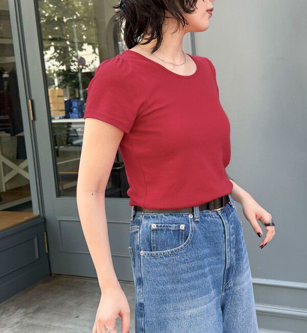fredy emue「パフスリーブコンパクトTシャツ」|Tシャツ・カットソー|