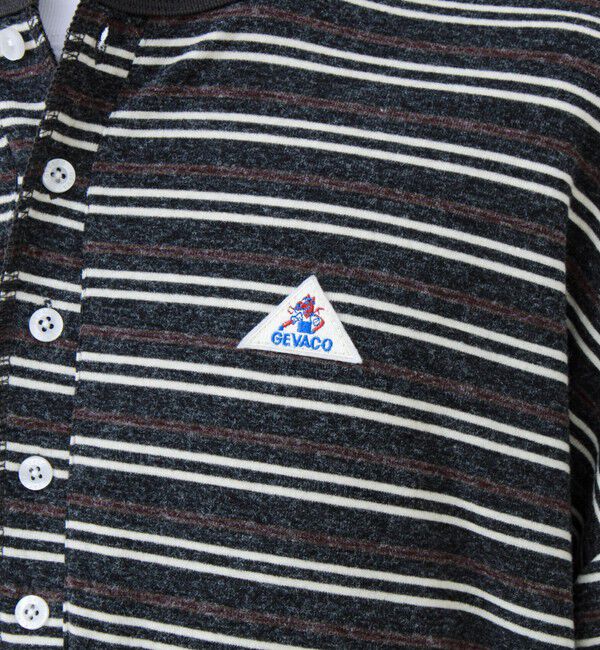 GLOSTER「【GEVACO/ゲバコ】ヘンリーネックボーダー ロングスリーブTシャツ」|Tシャツ・カットソー|