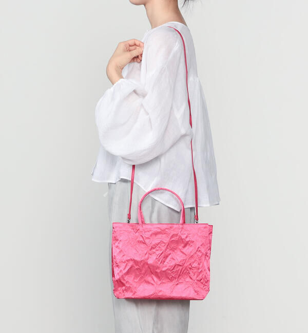  「Zilla | サテン 2WAY ショルダーバッグ WOMEN」|トートバッグ|PINK