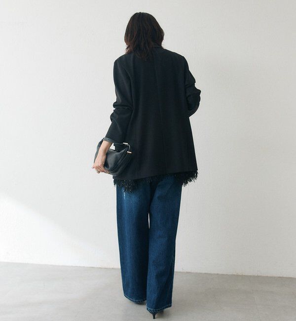  「【A・MONN】【オーバーサイズシルエット】パッチワークデニムパンツ」|デニム|