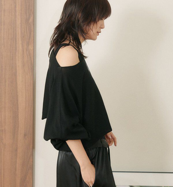  「【A・MONN】【セット着用可】cropped KNIT」|ニット・セーター|