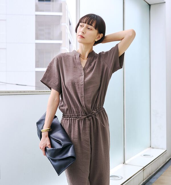 Rouge vif「【一部店舗 / WEB限定】Vネックレーヨンコンビネゾン / オールインワン /」|オールインワン|