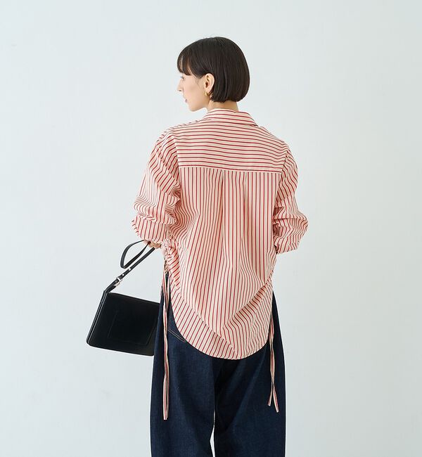 Rouge vif「ストライプサイドドロストシャツ」|シャツ・ブラウス|