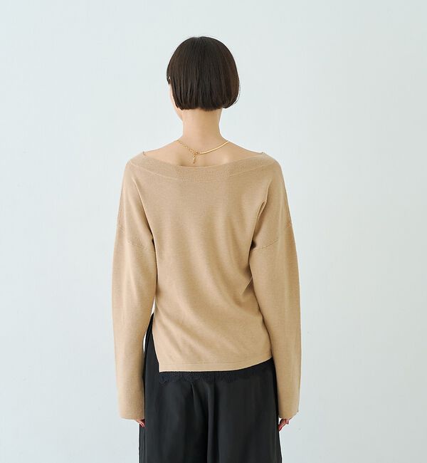 Rouge vif「【セットアップ対応】前後2WAYウール混フレアスリーブプルオーバー」|ニット・セーター|