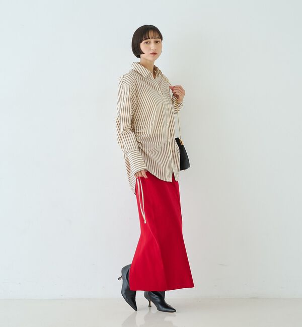 Rouge vif「【セットアップ対応】ウール混タイトニットスカート/ウエストゴム」|スカート|