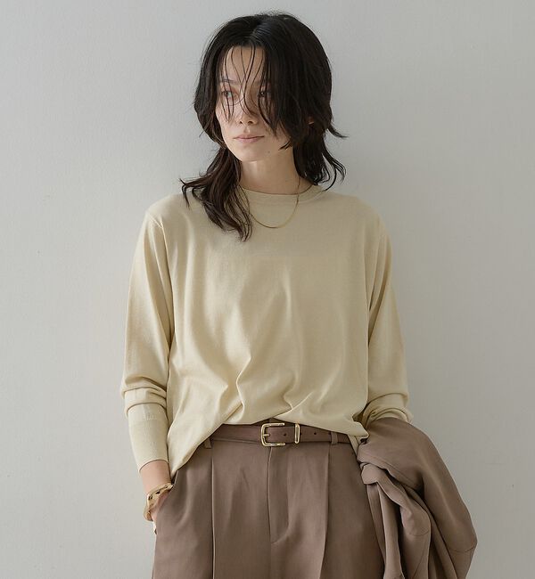 qualite「ラメドレープニット」|ニット・セーター|