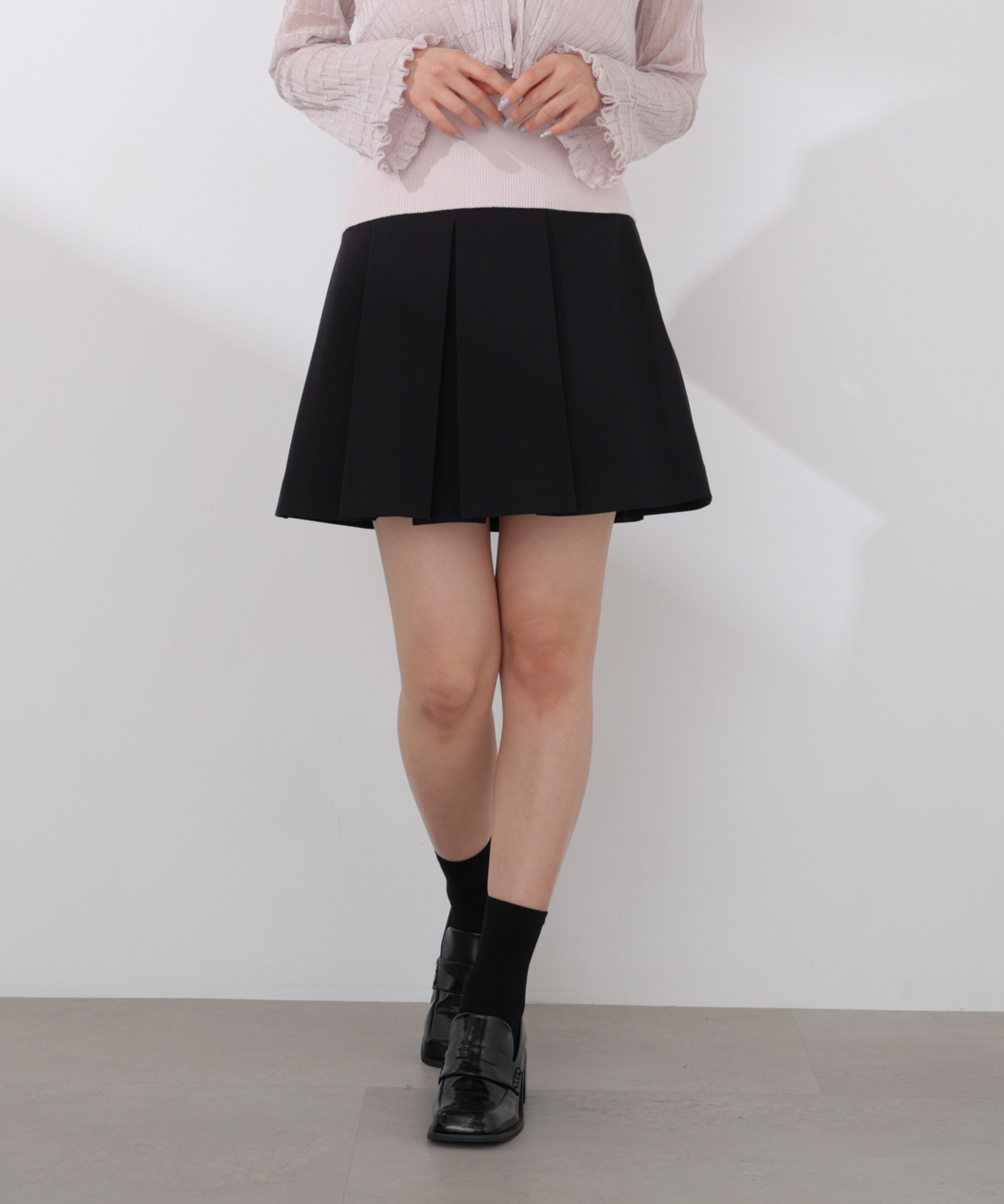 PROPORTION BODY DRESSING「＜加藤栞さん着用＞＜EDIT COLOGNE＞タックミニスカート」|スカート|