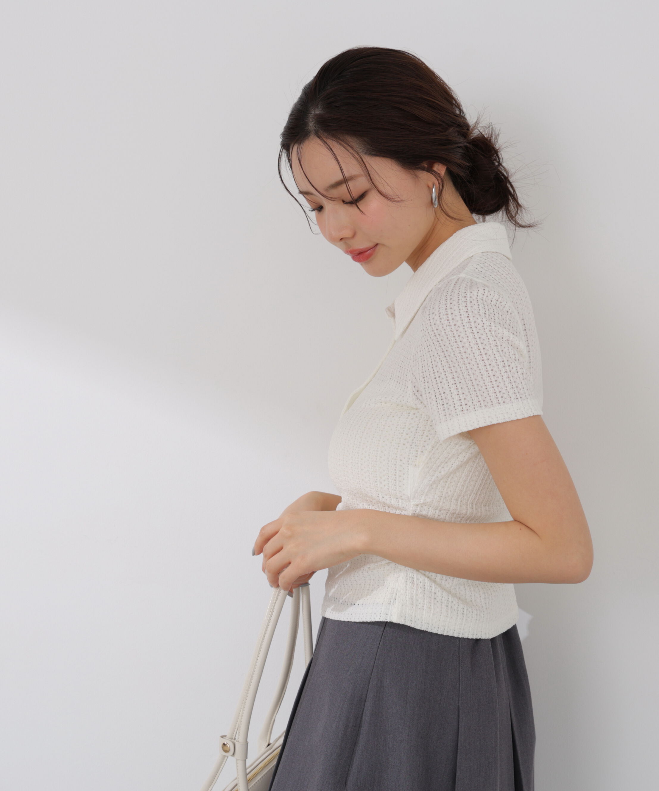 PROPORTION BODY DRESSING「〈EDIT COLOGNE〉レーススキッパートップス」|Tシャツ・カットソー|