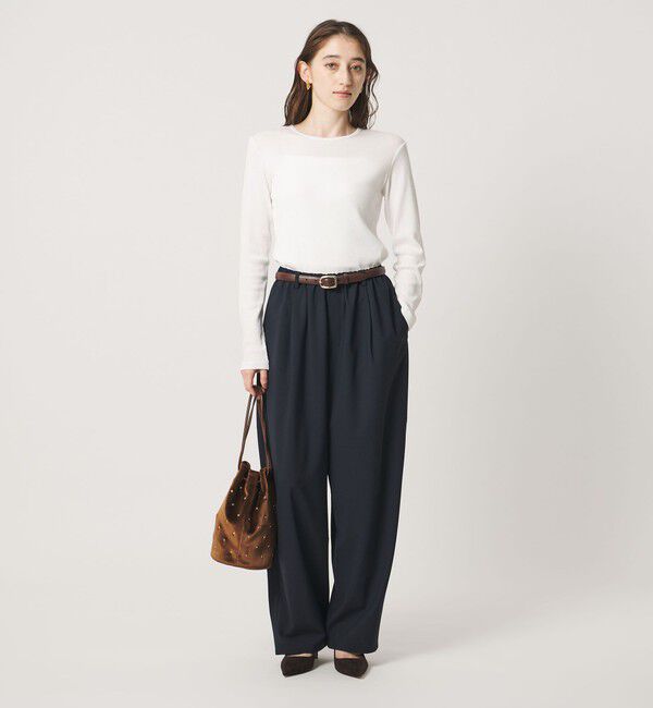 UNITED ARROWS「コットン テレコ クルーネック カットソー」|Tシャツ・カットソー|