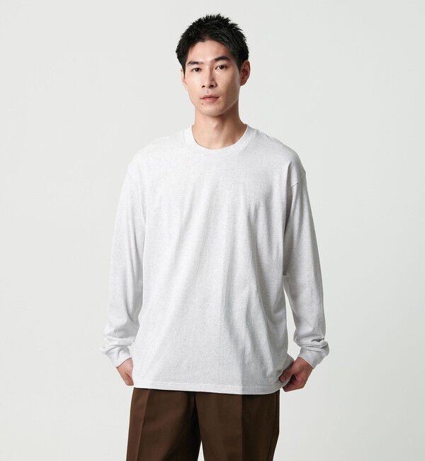 UNITED ARROWS green label relaxing「＜GOAT＞7オンス ロングスリーブ Tシャツ」|Tシャツ・カットソー|LT.GRAY